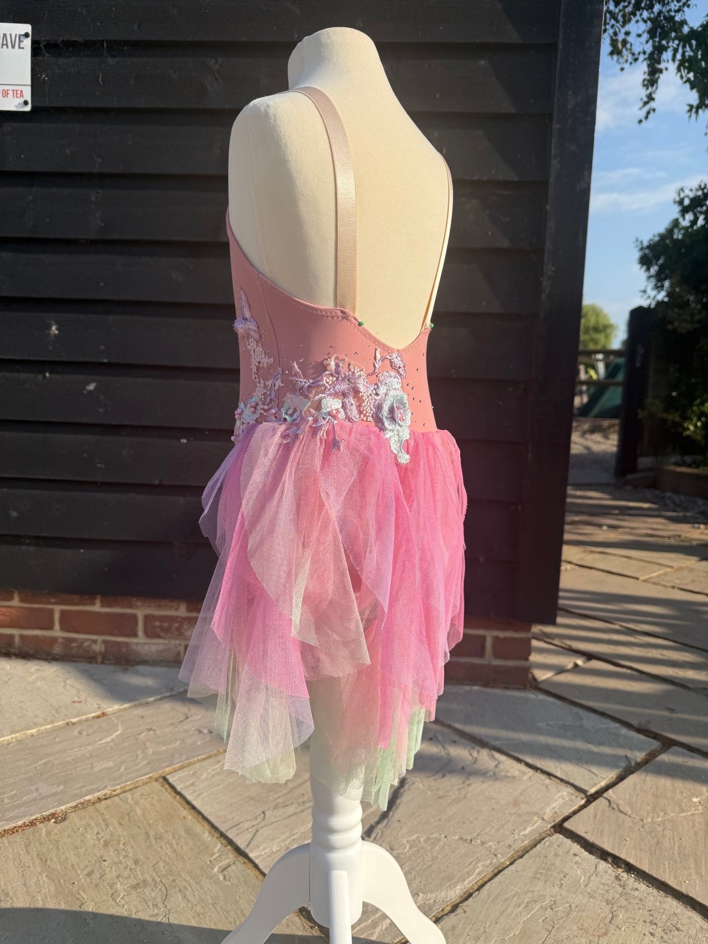 Dance Dress for Lyrical Pink Rainbow 6/7yrs - Bespoke By Sophia