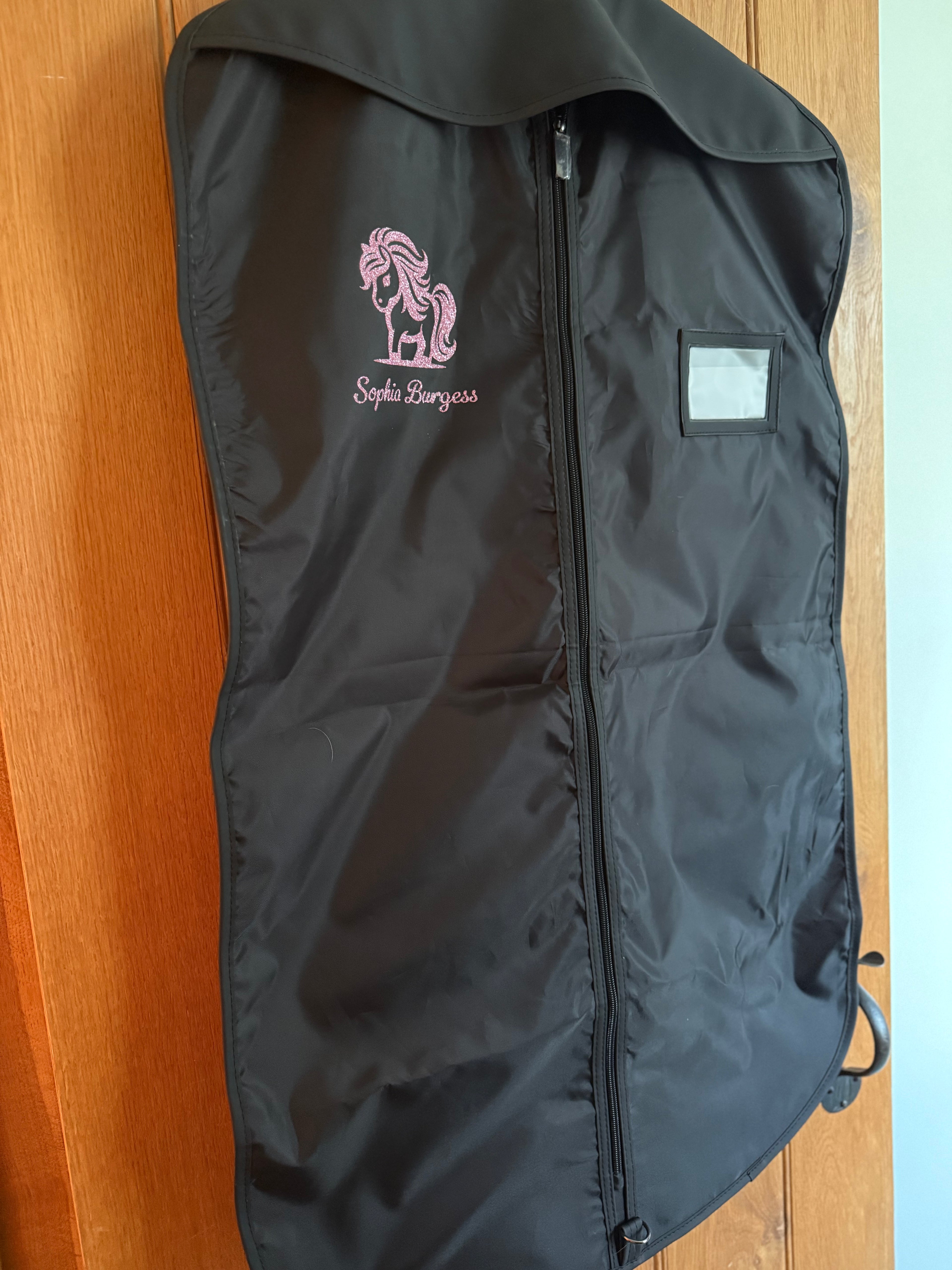 Personalised Show Jacket Cover Pink Pony design