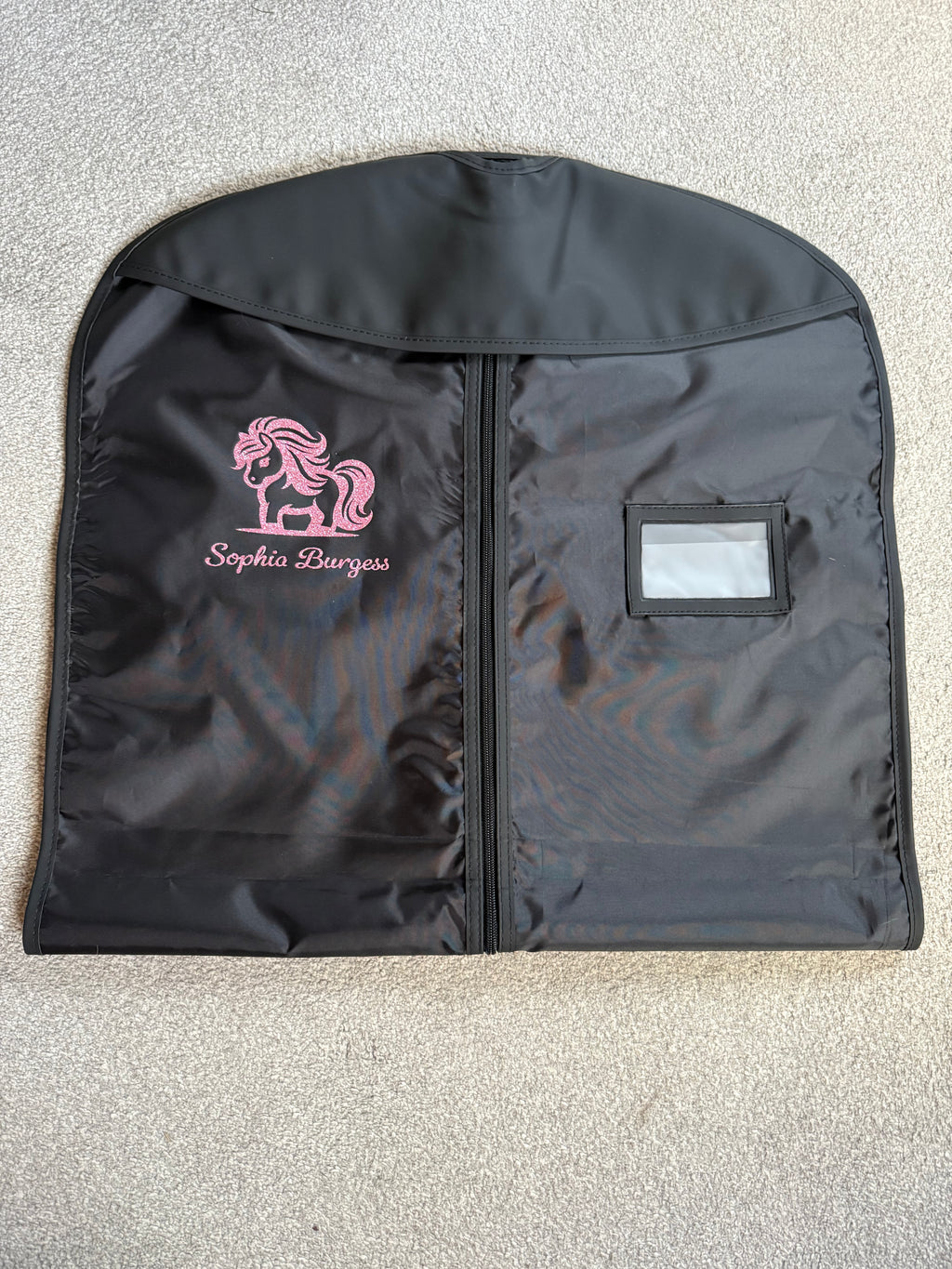 Personalised Show Jacket Cover Pink Pony design