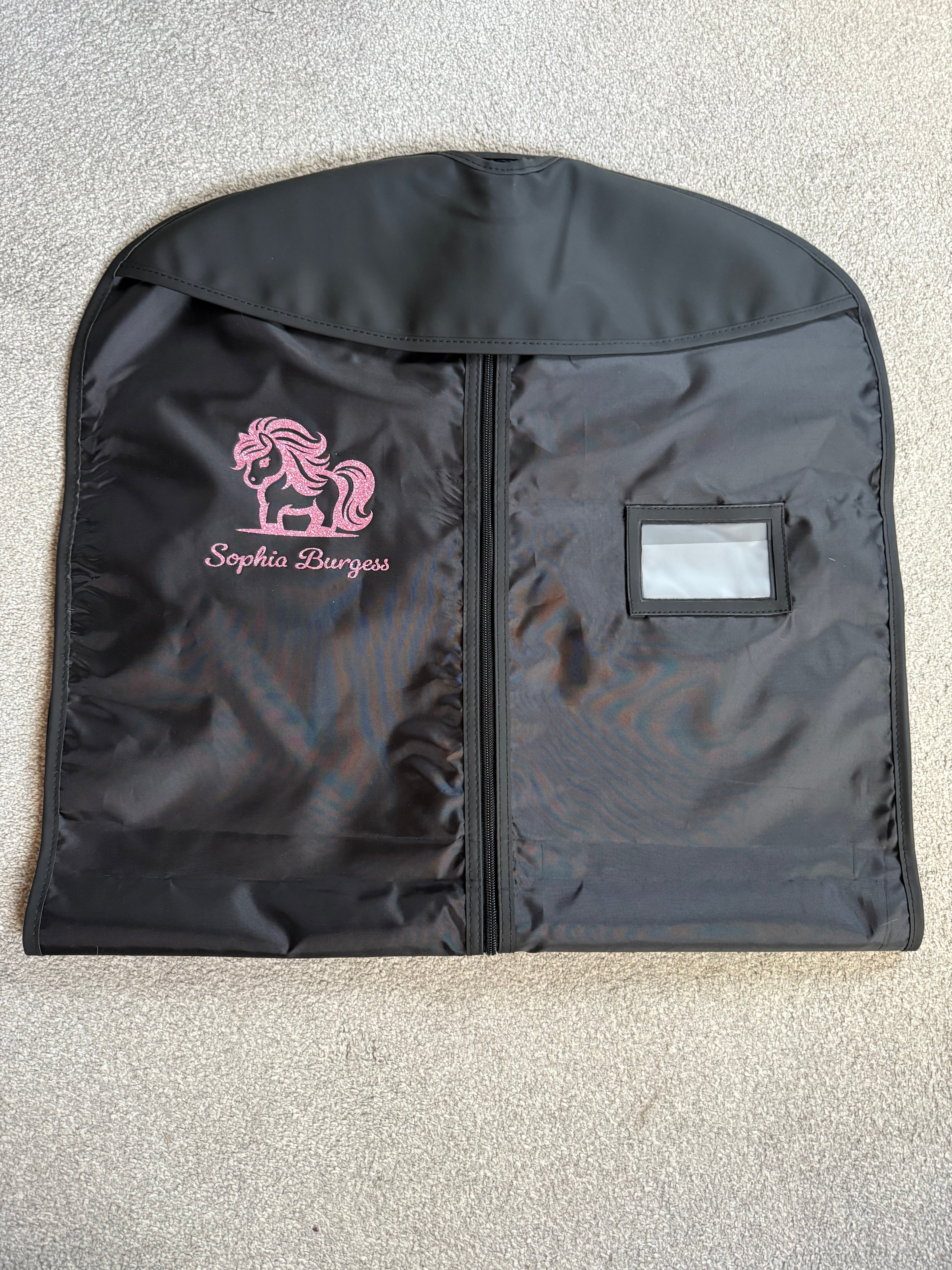 Personalised Show Jacket Cover Pink Pony design