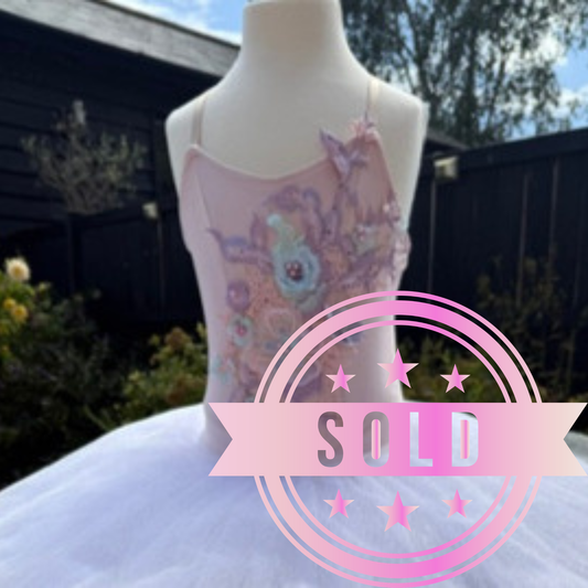 Ballerina Pancake Tutu Pink Fairy Dream Sparkle 4/5yrs