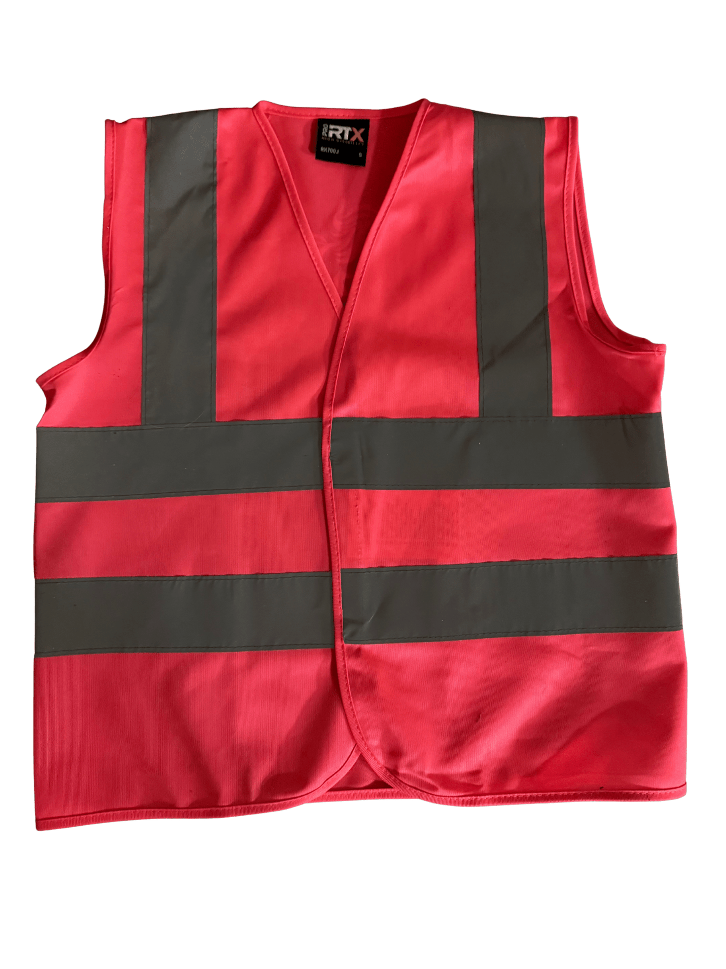 Kids hi vis vest pink - Young Rider Please Pass Wide & Slow - Bespoke By Sophia