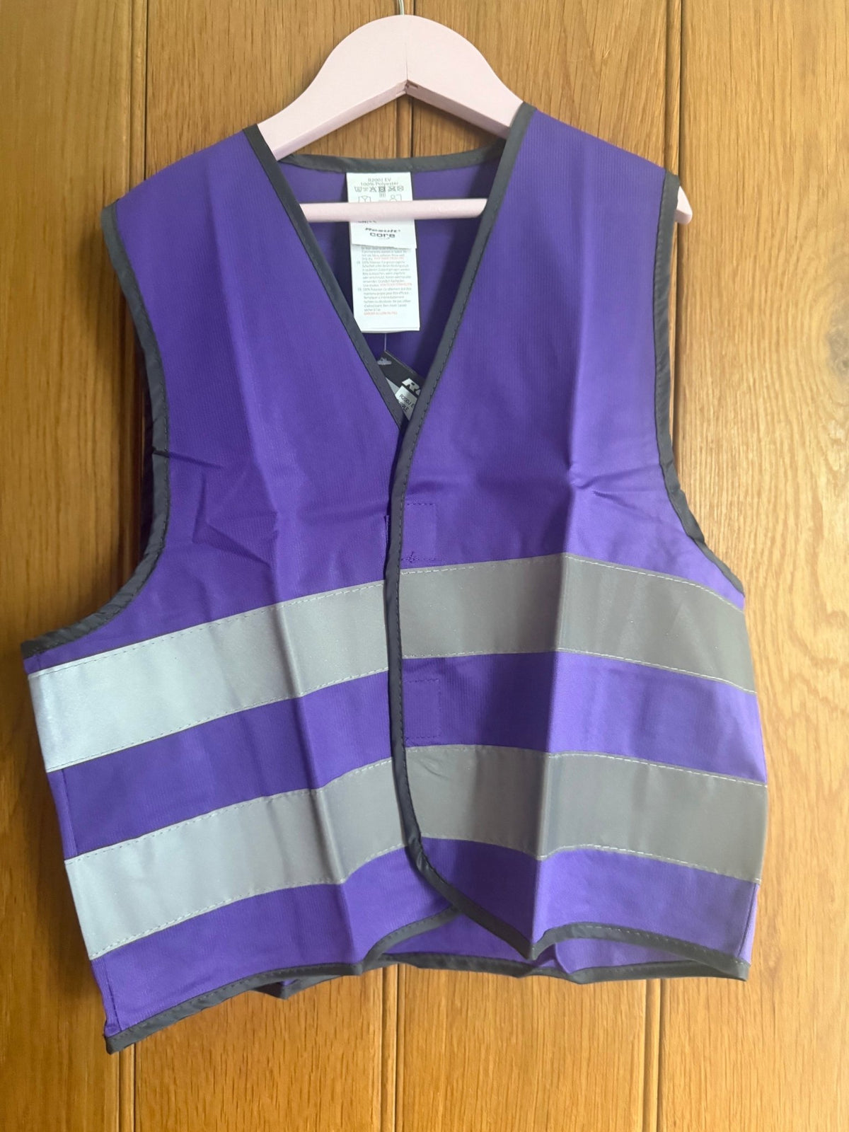 Kids hi vis vest purple - Princess Please Pass Wide & Slow - Bespoke By Sophia