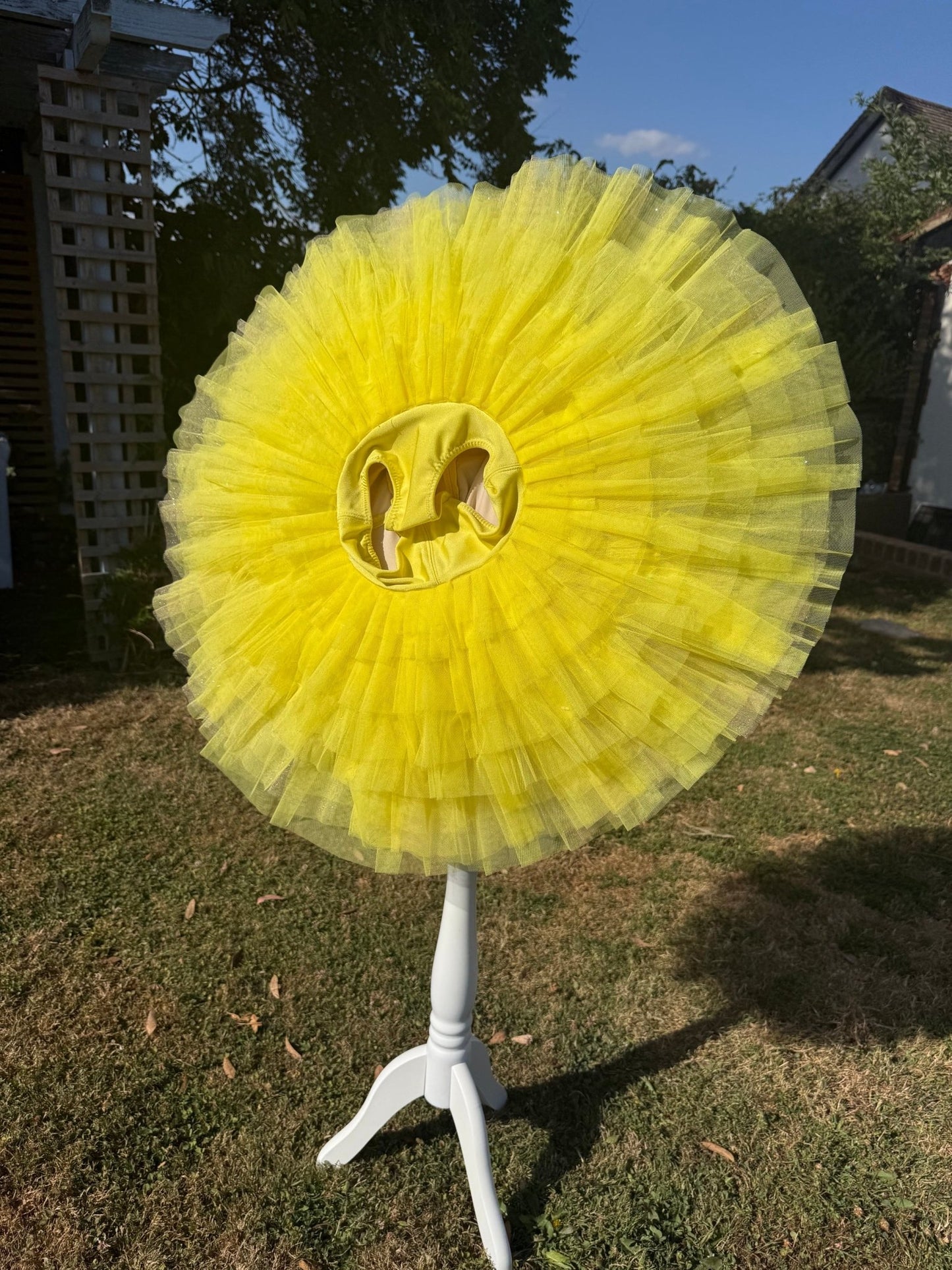 Pancake Tutu 6yrs Yellow Sunflower - Bespoke By Sophia