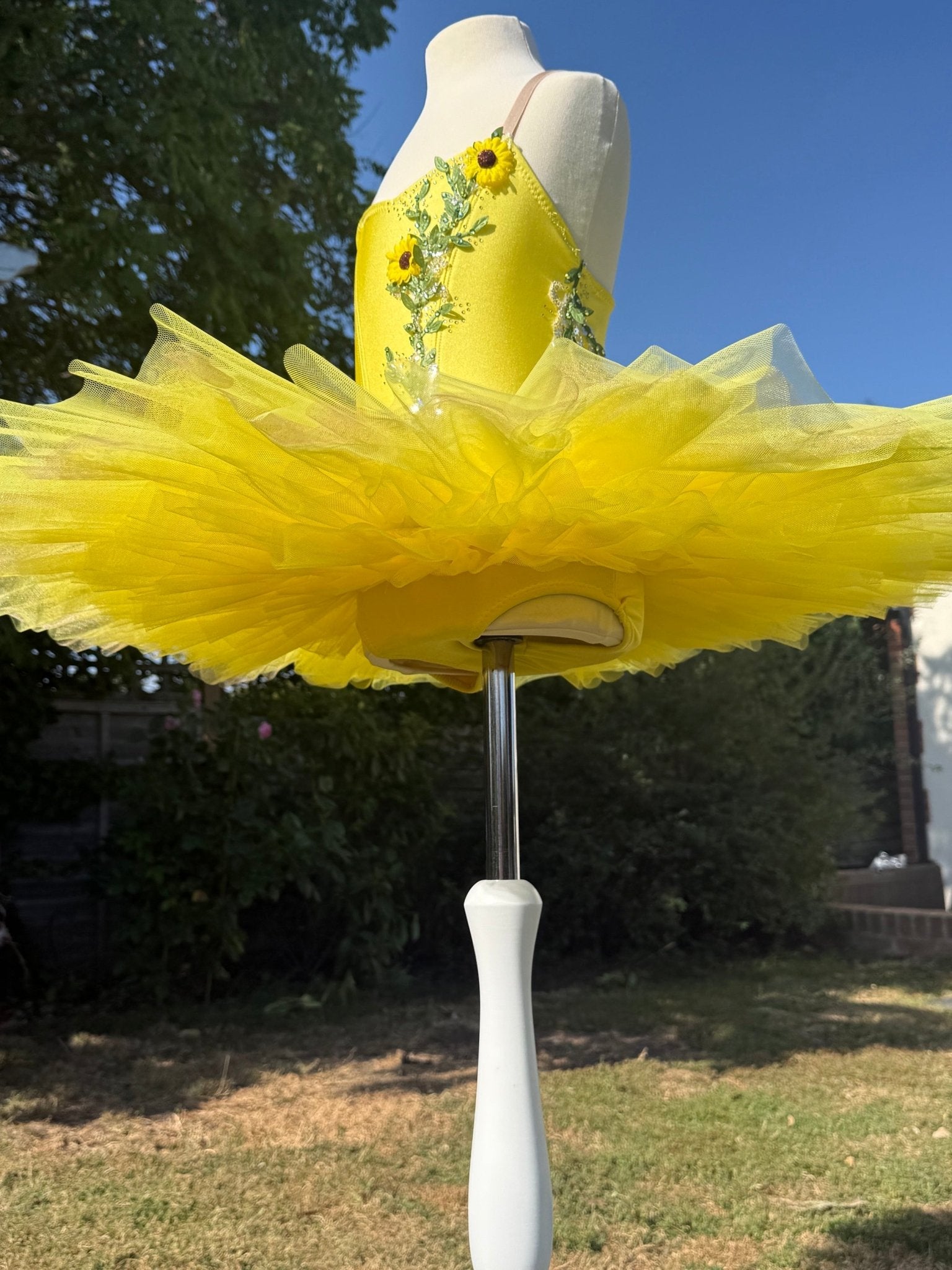 Pancake Tutu 6yrs Yellow Sunflower - Bespoke By Sophia