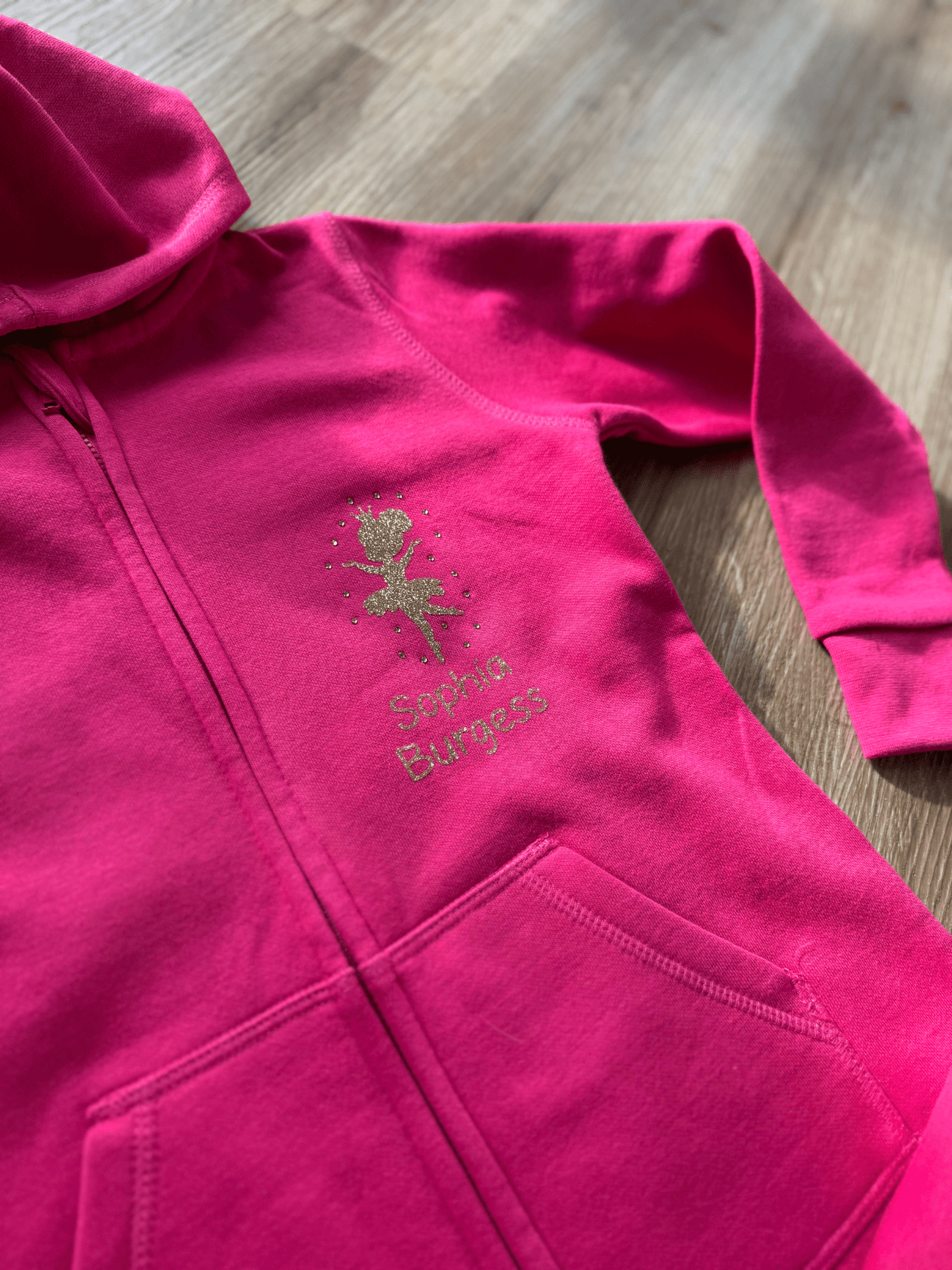 Personalised Ballerina Onesie Hot Pink - Bespoke By Sophia