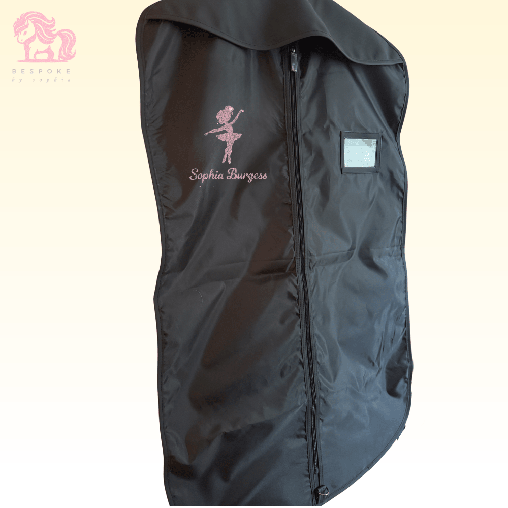 Personalised Dance Cotume Bag Pink ballerina design - Bespoke By Sophia